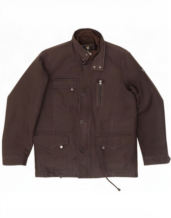 Basefield Herre Sherpa Utility Jacket UK 42 XL Brun Bomuld