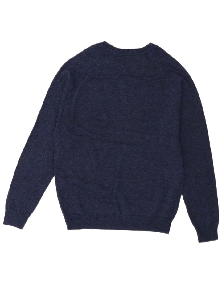 Superdry Herre sweater med rund hals, stor blå bomuld
