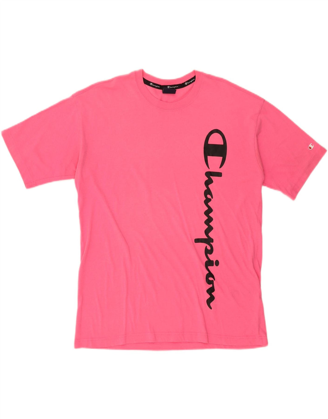CHAMPION Herre grafisk T-shirt Top Medium Pink Bomuld