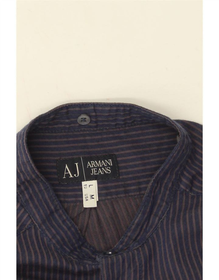 Armani Jeans Herreskjorte Stor marineblå nålestribe