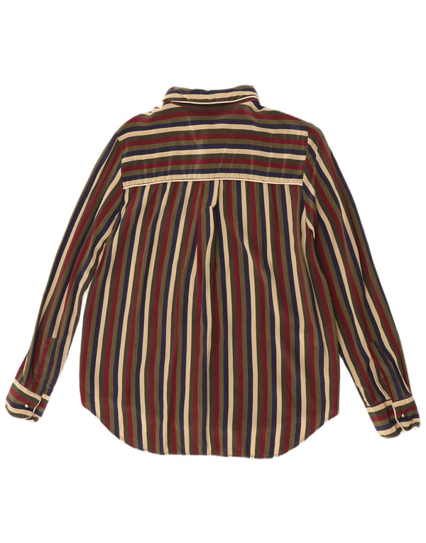L Space Womens Shirt Blouse IT 44 Medium Multicoloured Striped Silk