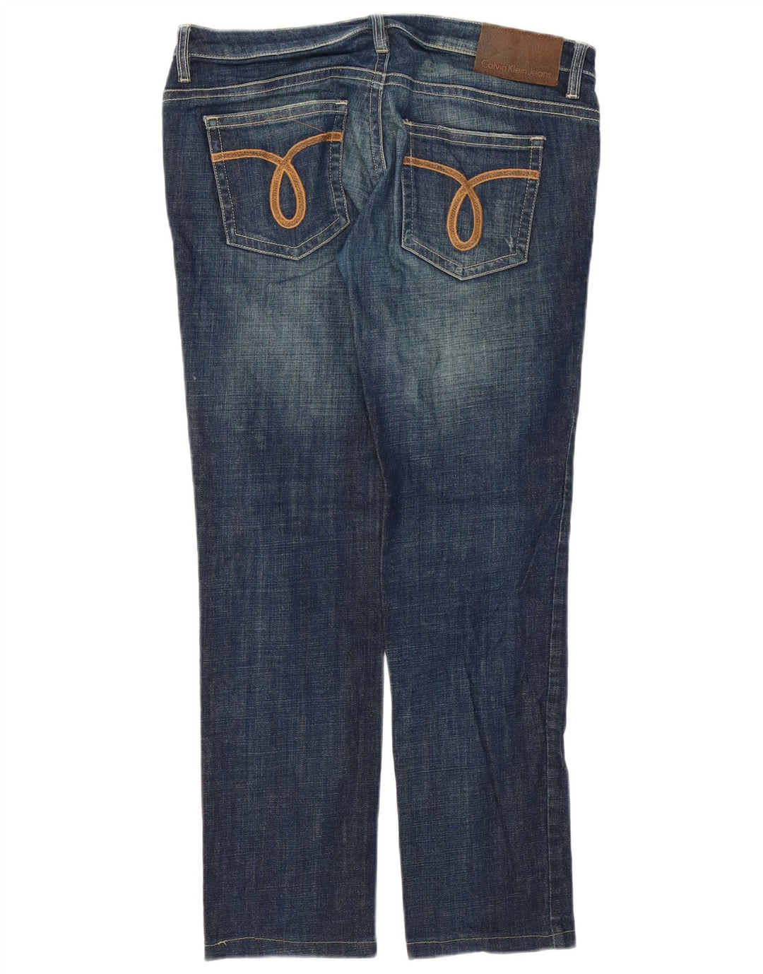 Calvin Klein Dame Slim Jeans W31 L29 Blå Bomuld