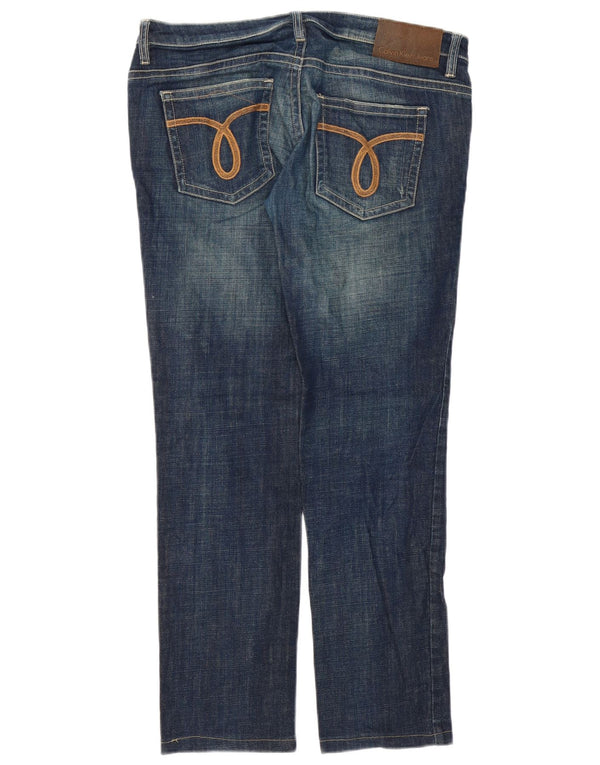 Calvin Klein Dame Slim Jeans W31 L29 Blå Bomuld