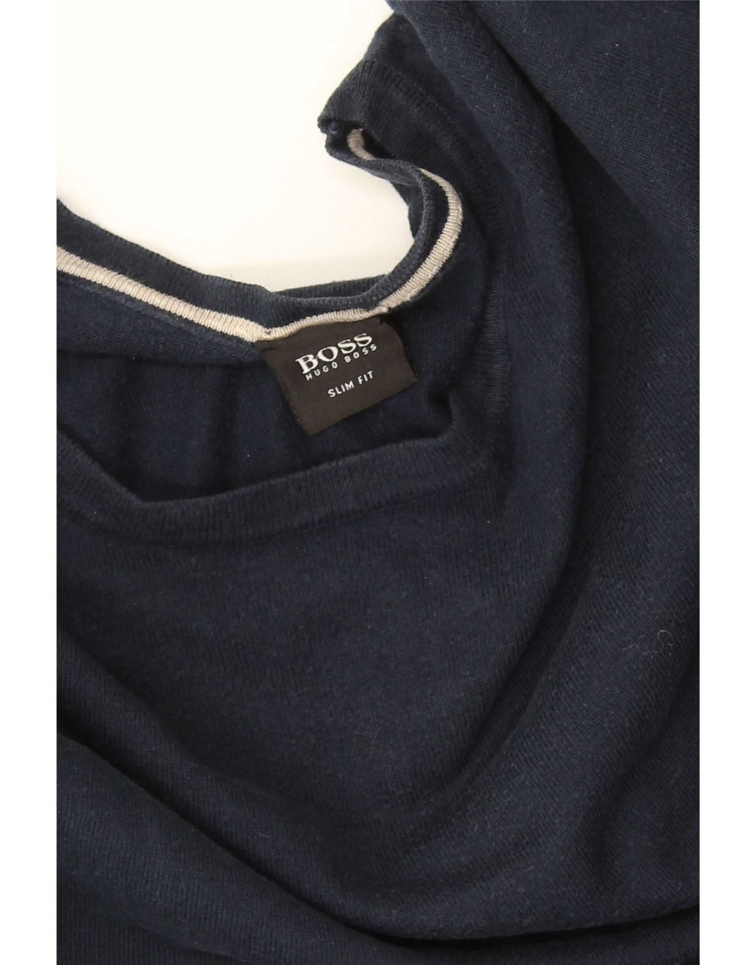 Hugo Boss Herre Crew Neck Jumper Sweater Large Navy Blue