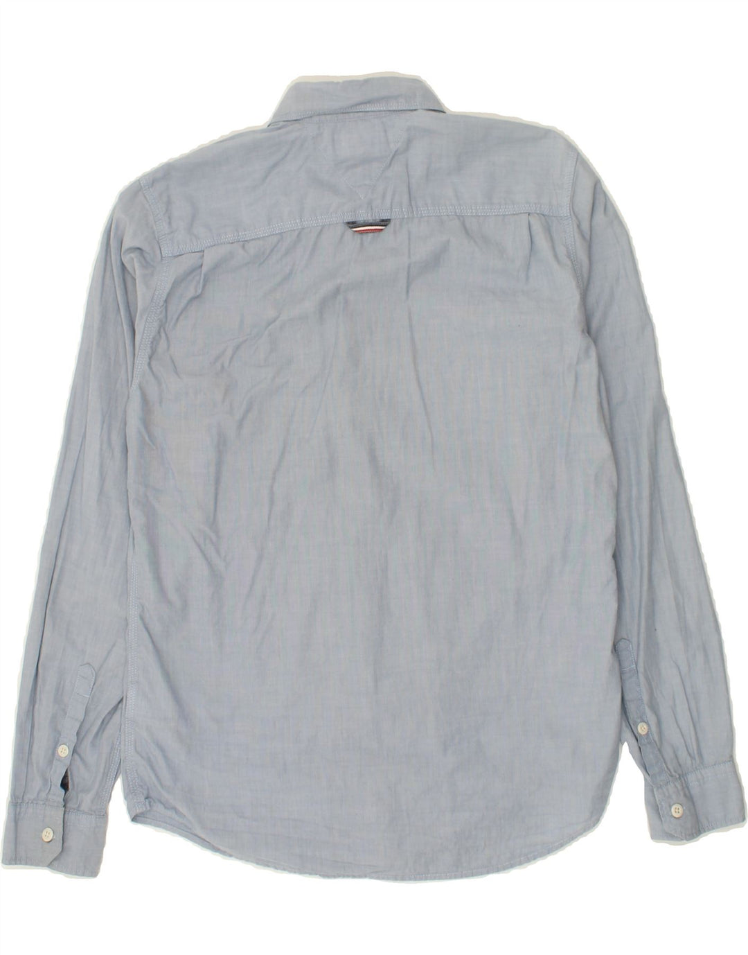 TOMMY HILFIGER Mens Shirt Medium Blue Cotton Vintage Tommy Hilfiger and Second-Hand Tommy Hilfiger from Messina Hembry 