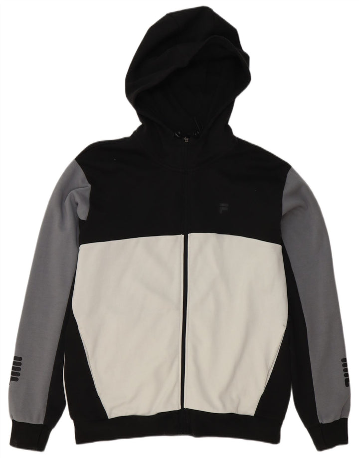 Fila Hættetrøje med lynlås til mænd Large Black Colourblock