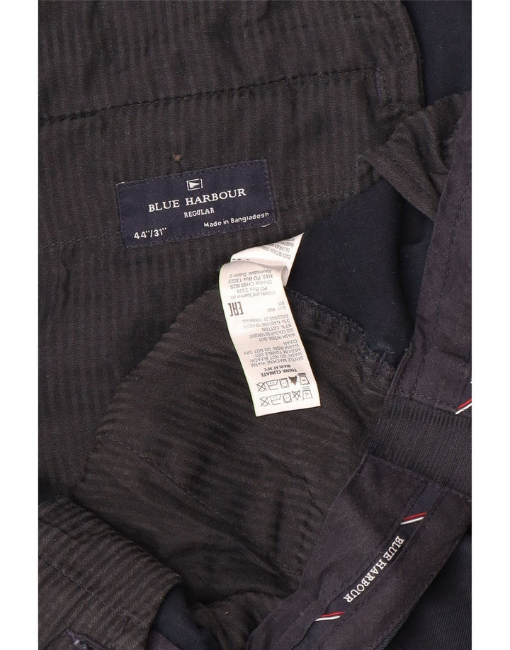 Marks & Spencer Herre Blue Harbor Chinobukser W44 L31 Marineblå