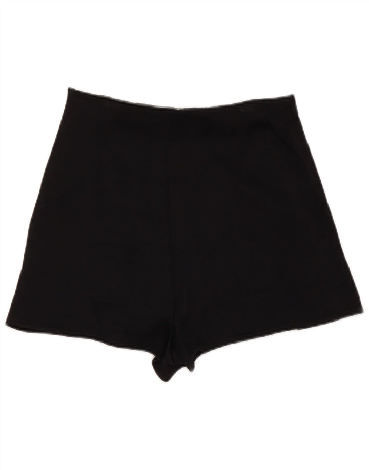 Zara Womens Skort UK 10 Small Black Viscose