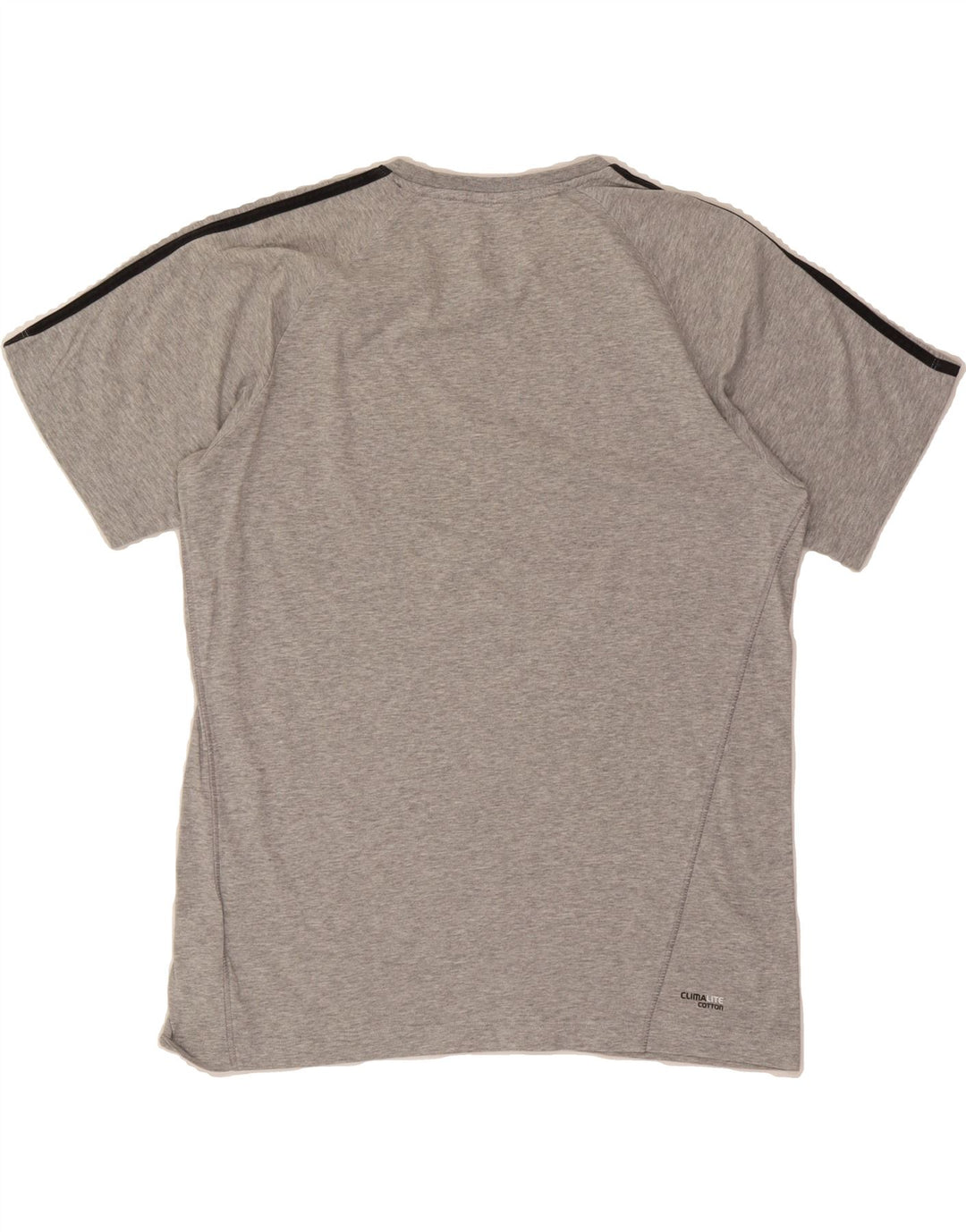 ADIDAS Mens Clima 365 T-Shirt Top Medium Grey Cotton Vintage Adidas and Second-Hand Adidas from Messina Hembry 