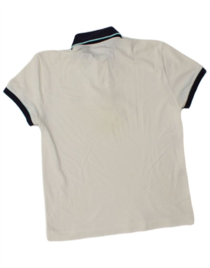 Lacoste Herre Rugby Polo Shirt Størrelse 3 Lille Hvid Bomuld