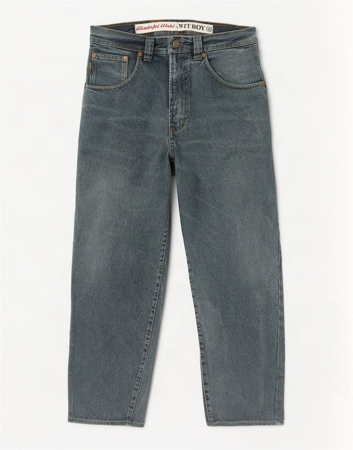 Wit Boy Herre Højtaljede tilspidsede jeans W31 L29 Blå