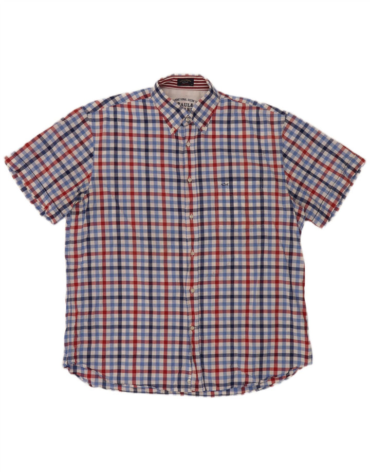 Paul & Shark Herre Yachting Shirt Størrelse 44 XL Flerfarvet Gingham
