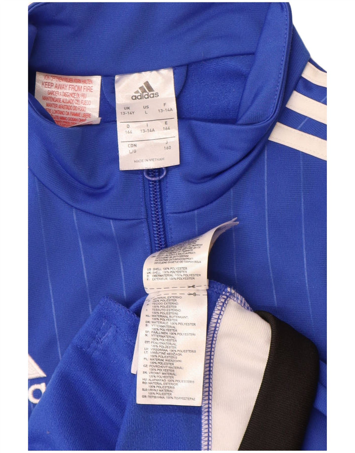 Adidas Træningsdragt Topjakke til drenge 13-14 år Blå Colourblock Polyester