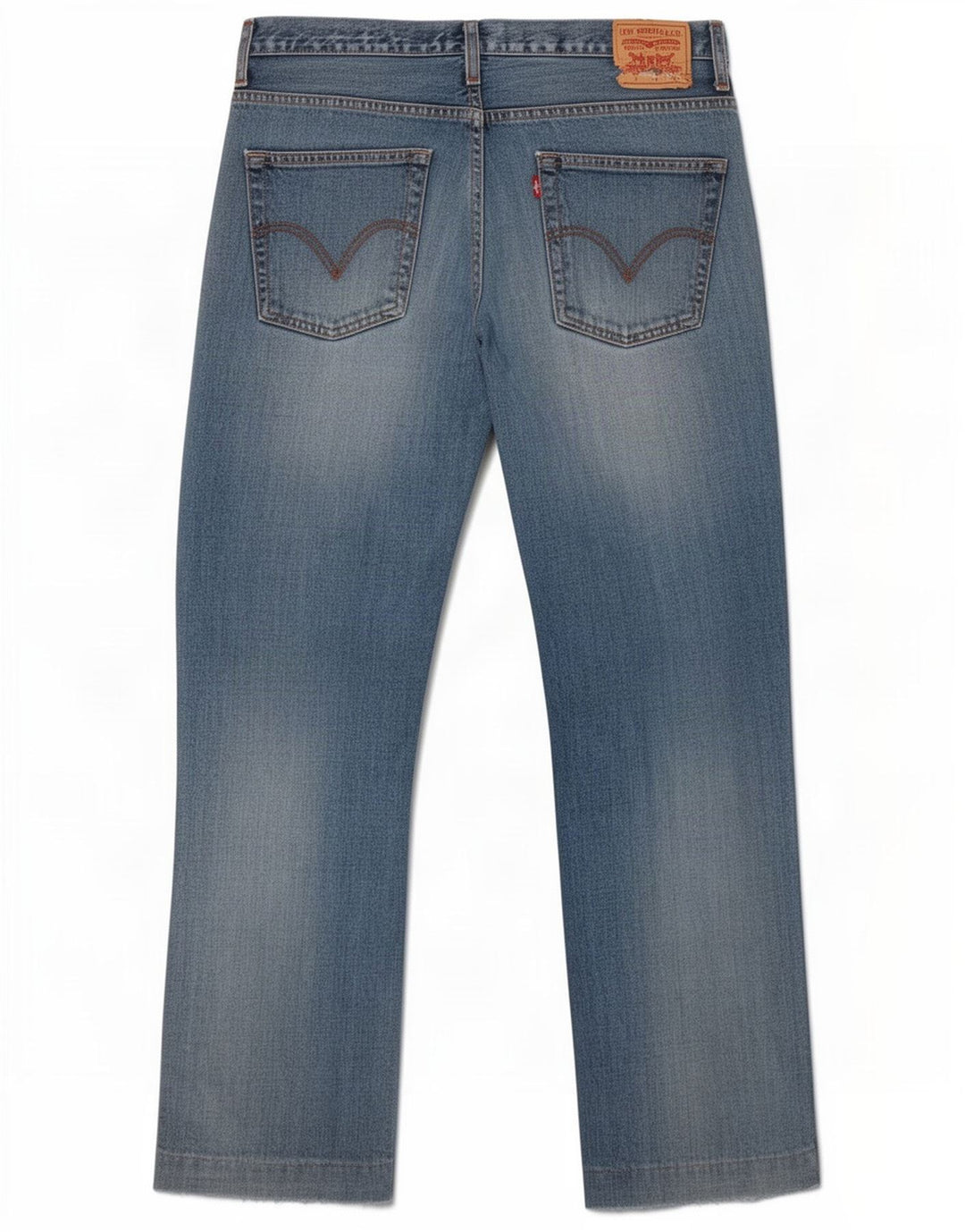 Levi's Straight Jeans til mænd W36 L27 blå bomuld