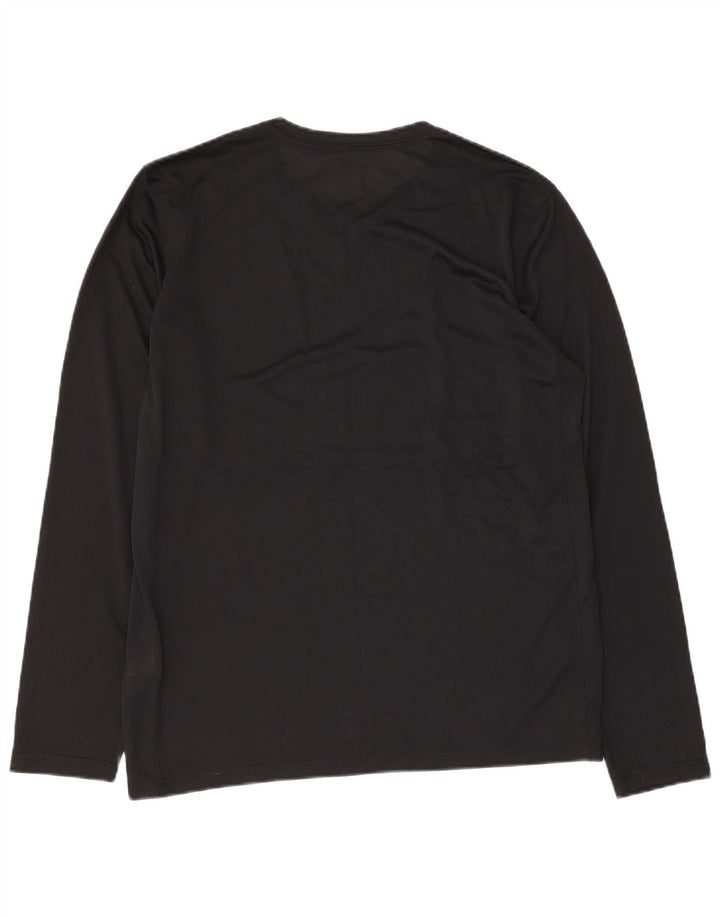 Nike Herre Dri Fit Top Langærmet Medium Sort Polyester
