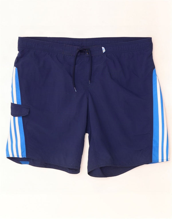 Adidas Badeshorts til mænd XL Marineblå Colourblock Nylon