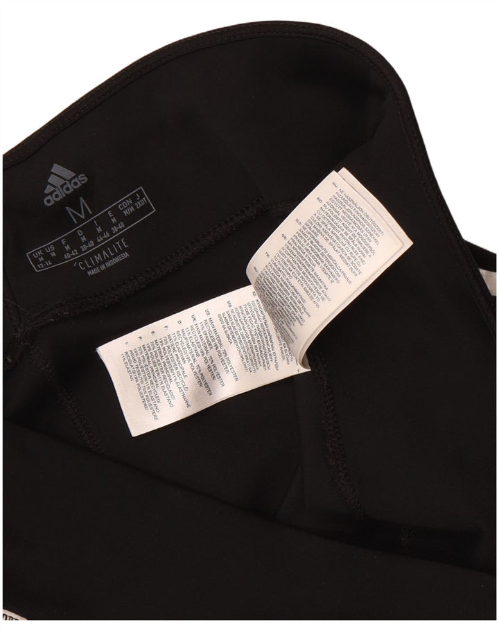 Adidas Womens Climalite Leggings UK 12/14 Medium Black Polyester
