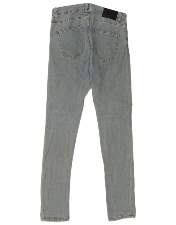 Zara Herre Skinny Jeans EU 38 Small W30 L31 Blå Bomuld