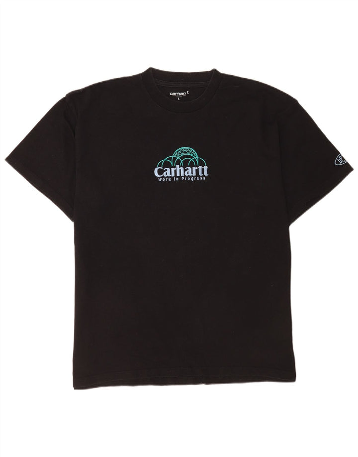 Carhartt Herre grafisk T-shirt Top Stor sort bomuld