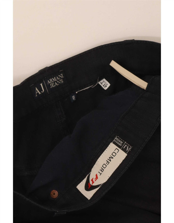 Armani Straight Casual Bukser til mænd W42 L30 Sort