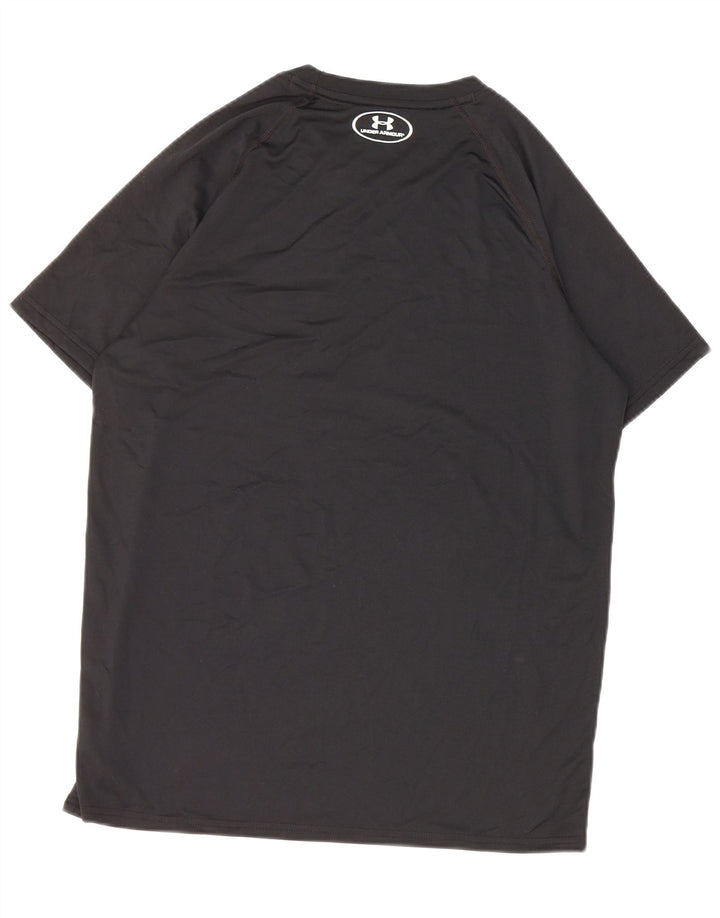 Under Armour Herre Heat Gear T-Shirt Top Lille Sort Polyester