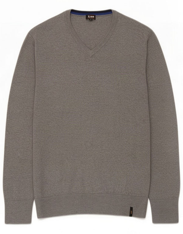 Lee Herre V-hals sweater Medium Grå Bomuld