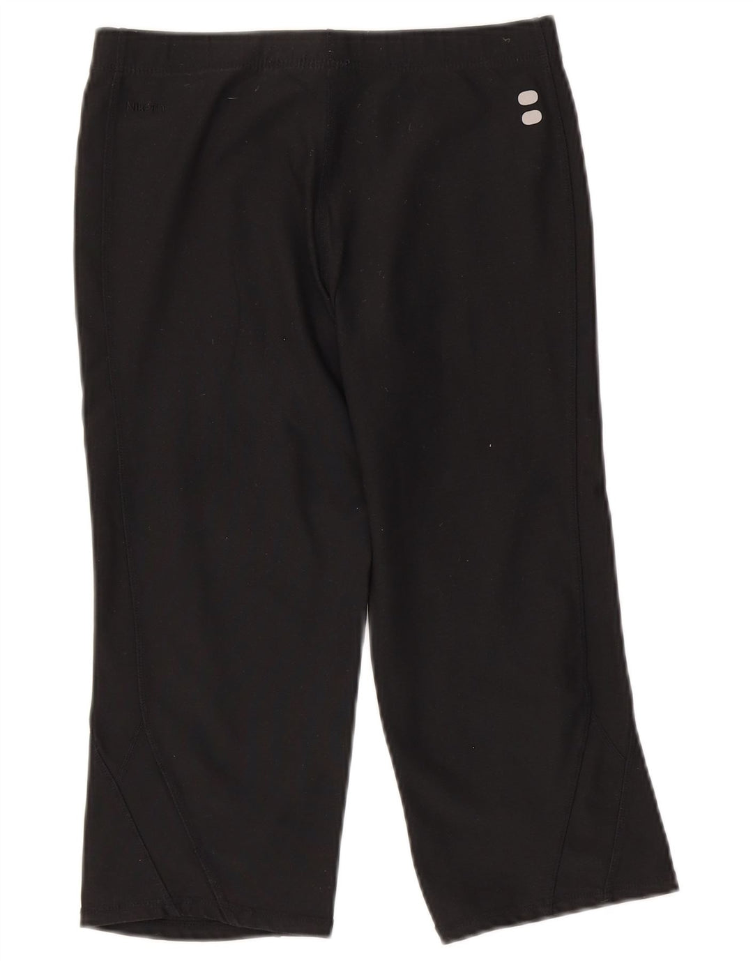 Nike Dame Capri Leggings UK 10/12 Medium Black Polyester