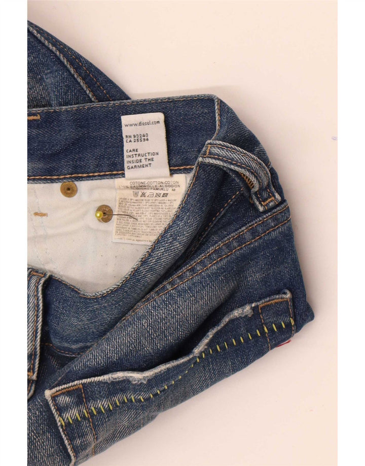 Diesel Dame Flared Jeans W26 L32 Blå Bomuld