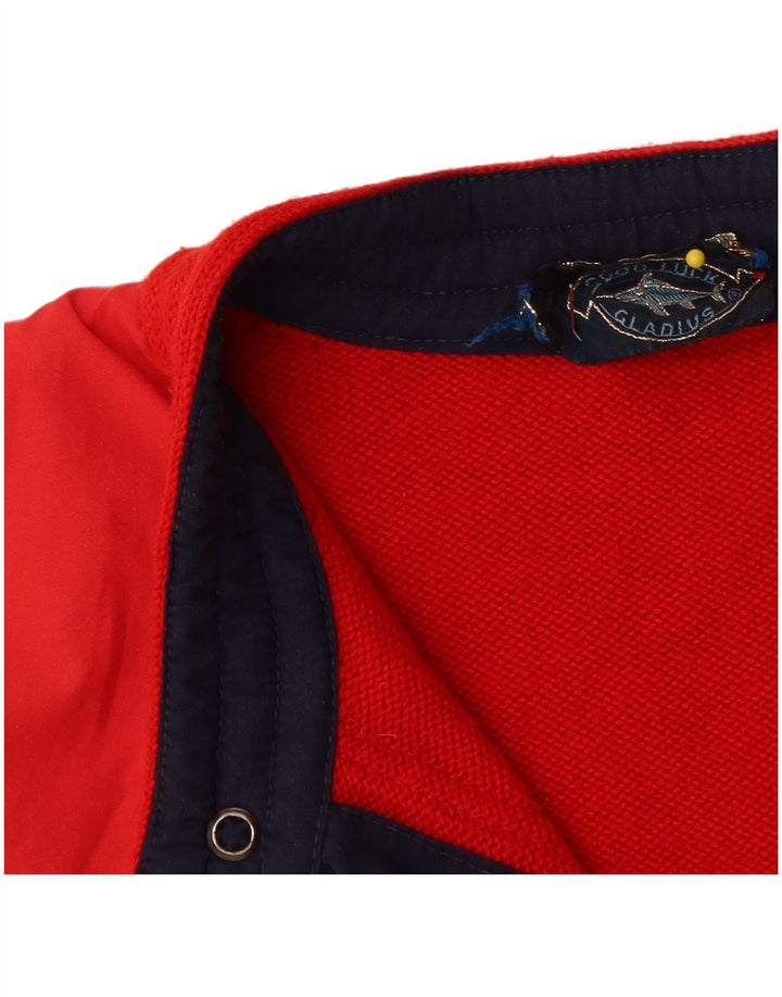 Good Luck Herre Gilet IT 52 XL Rød Uld