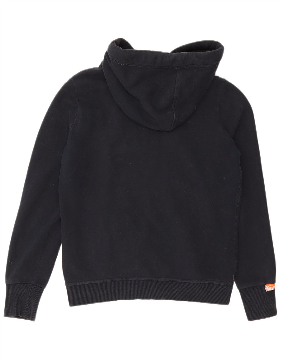 Superdry hættetrøje med lynlås til kvinder Stor marineblå bomuld