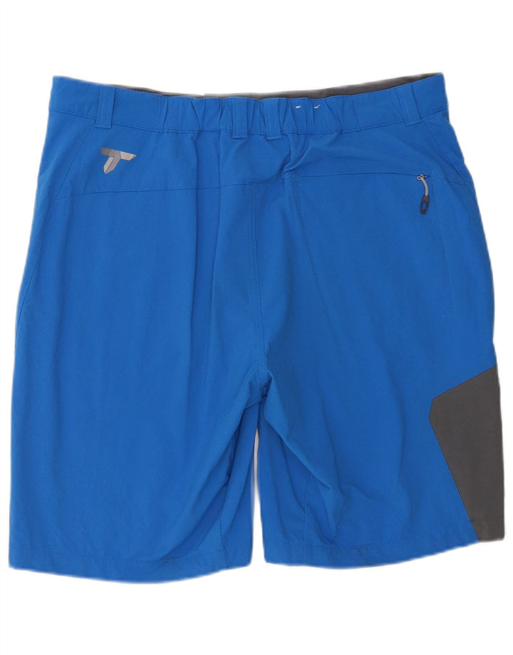 Columbia Herre Titanium Cargo Shorts W36 Large Blue Colourblock Nylon