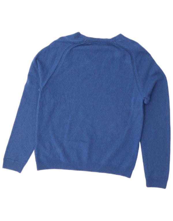 Ted Baker Dame V-hals sweater Størrelse 5 XL Blå Uld