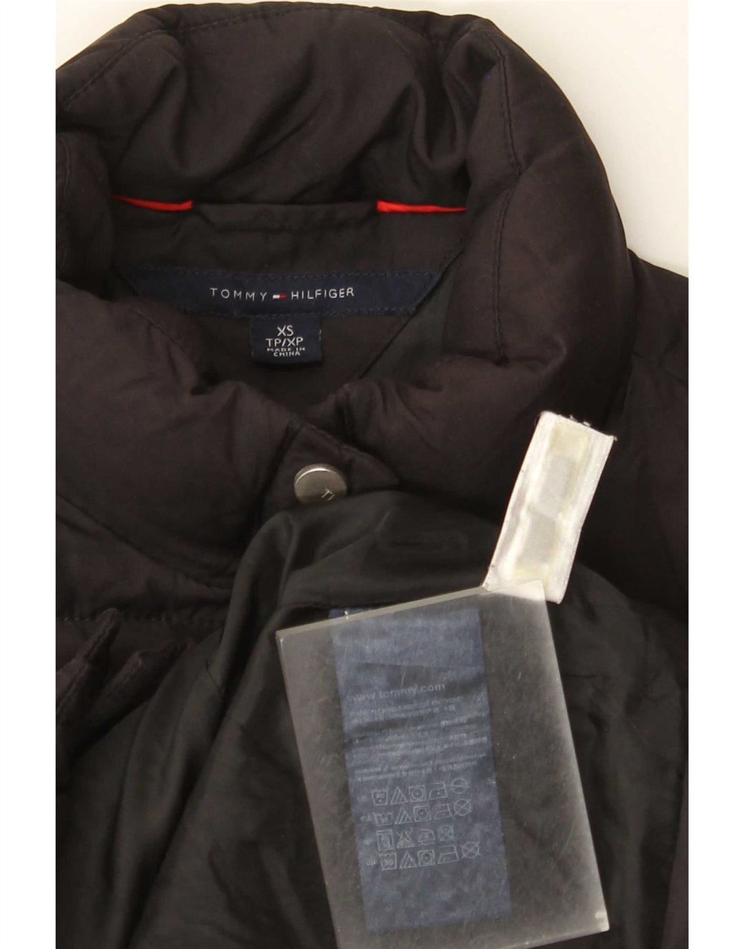 Tommy Hilfiger Dame Polstret Gilet UK 6 XS Sort Polyester