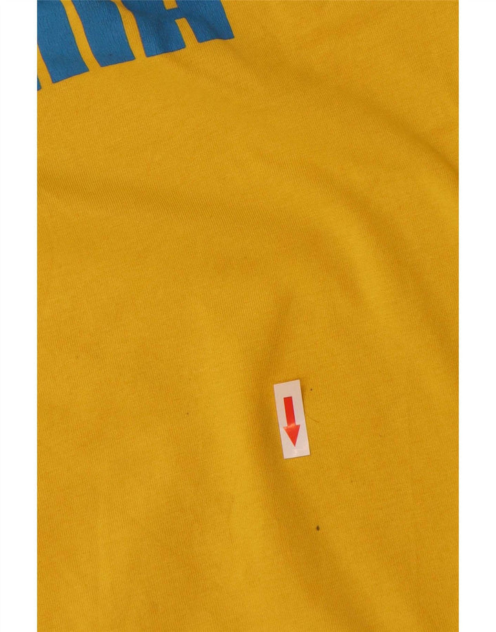 Puma Herre Grafisk T-Shirt Top Lille Gul