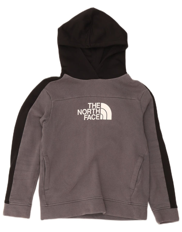 The North Face Boys Hoodie Jumper 11-12 år Stor Grå Colourblock