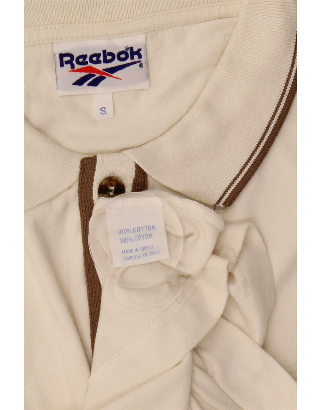 Reebok Herre Loose Fit kortærmet skjorte lille hvid bomuld