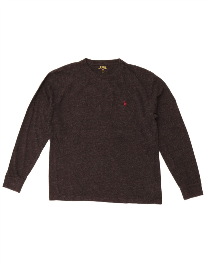 Polo Ralph Lauren herre top langærmet lille grå bomuld