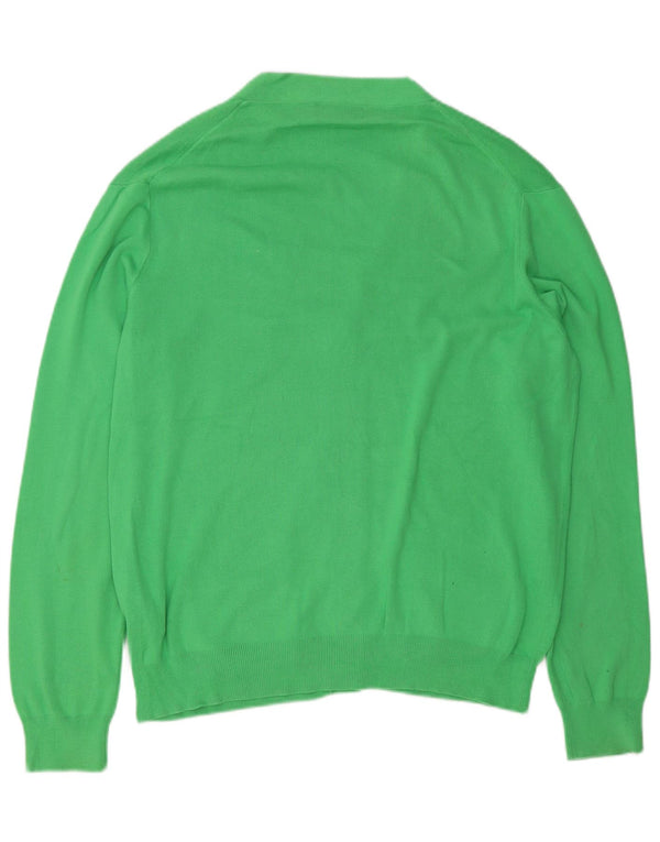Polo Ralph Lauren Herre Cardigan Sweater Stor Grøn Bomuld