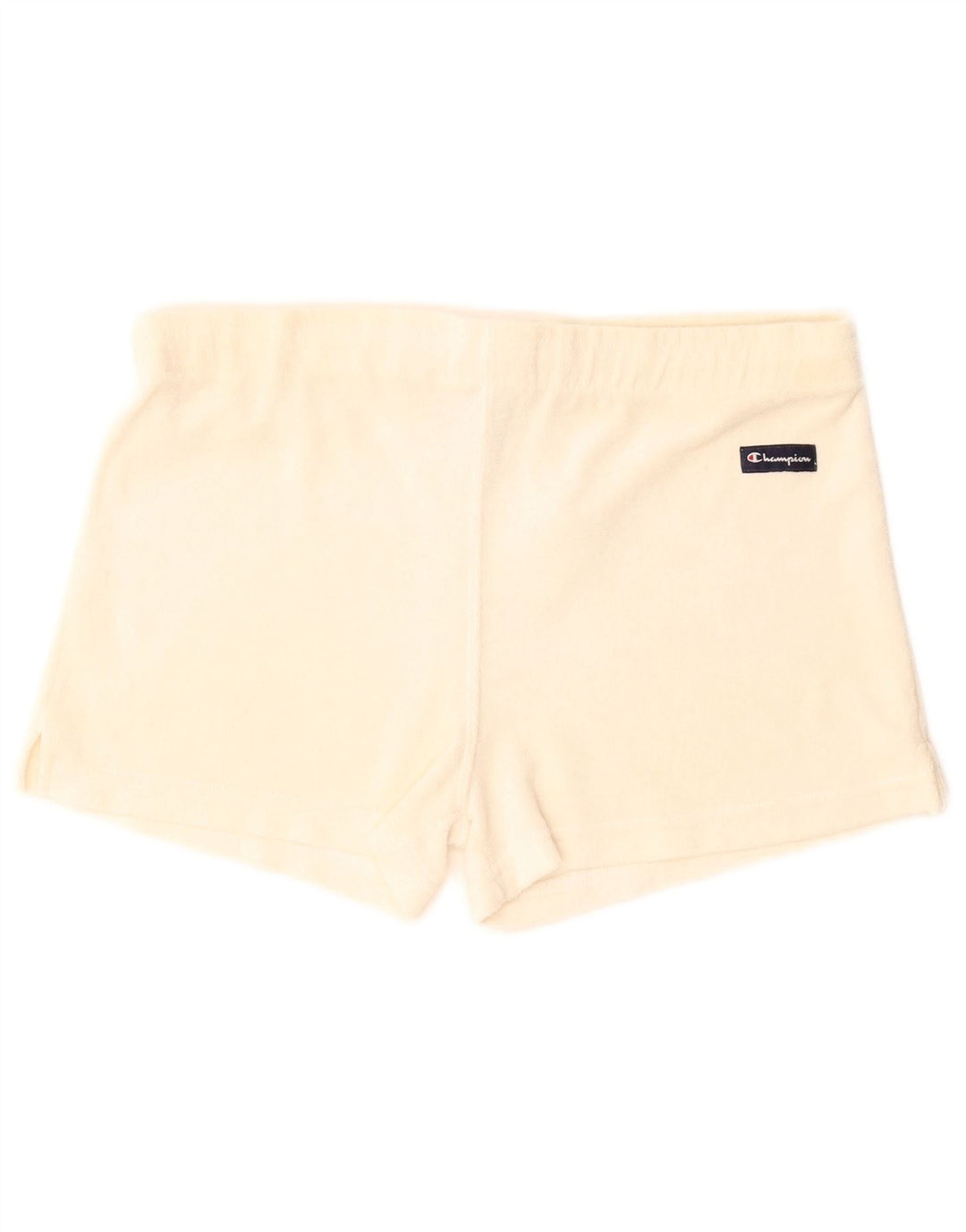 Champion Womens Sports Shorts UK 14 Large Beige Polyester