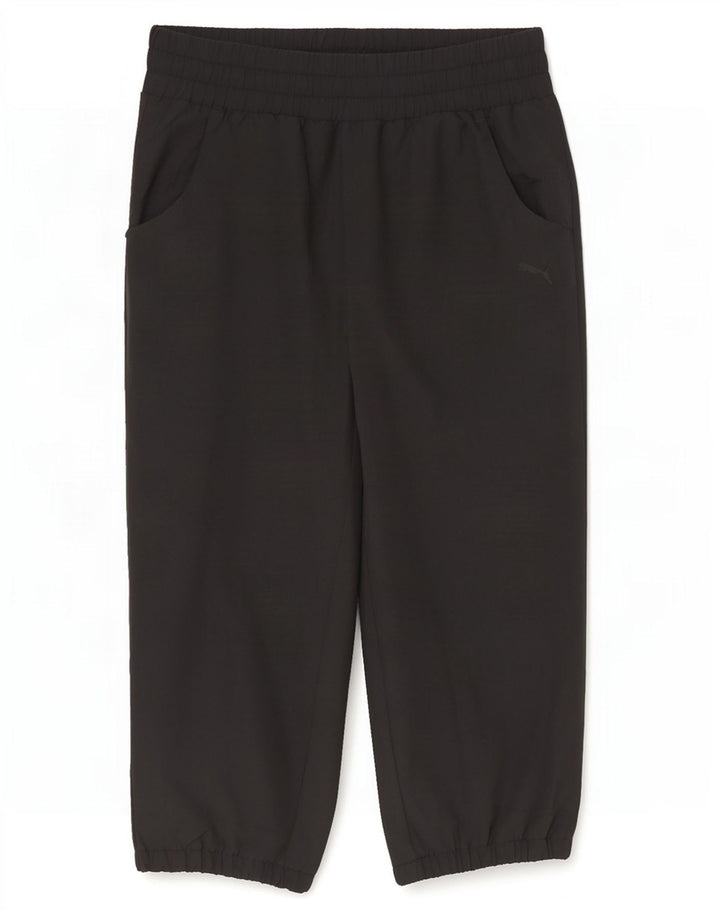 Puma Dame Capri Træningsdragt Bukser UK 10 Small Black