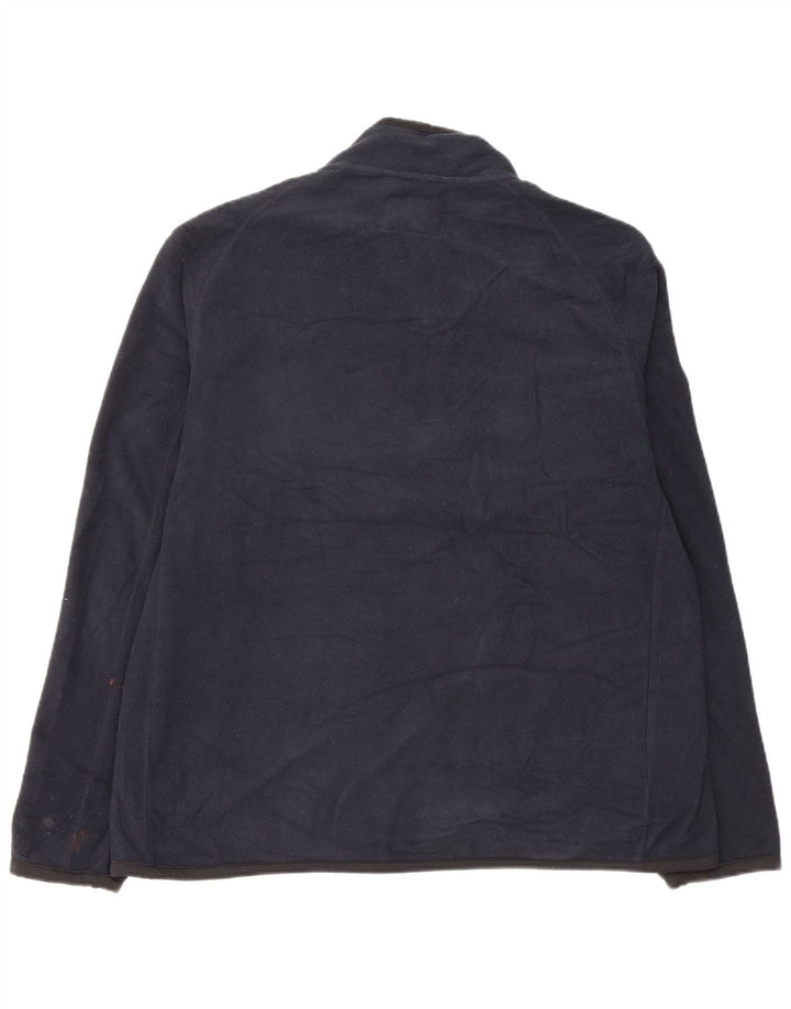 Marks & Spencer Herre Fleecejakke UK 42 XL Navy Blue Polyester