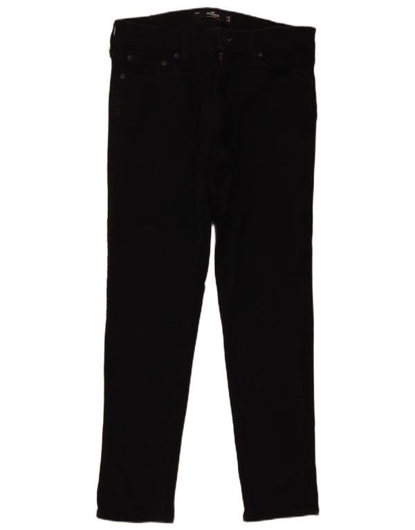 Hollister Skinny Jeans til mænd W32 L30 sort bomuld