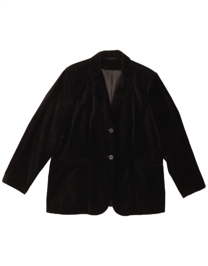 Dame 2-knaps Velvet Blazer Jacket UK 22 3XL