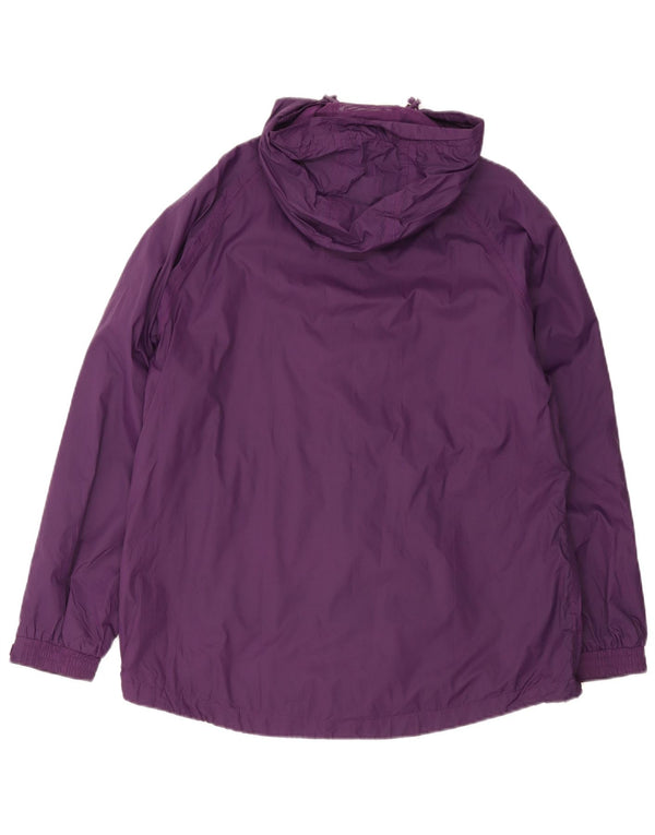 Mountain Warehouse Dame Loose Fit Hætte regnjakke UK 18 XL Lilla