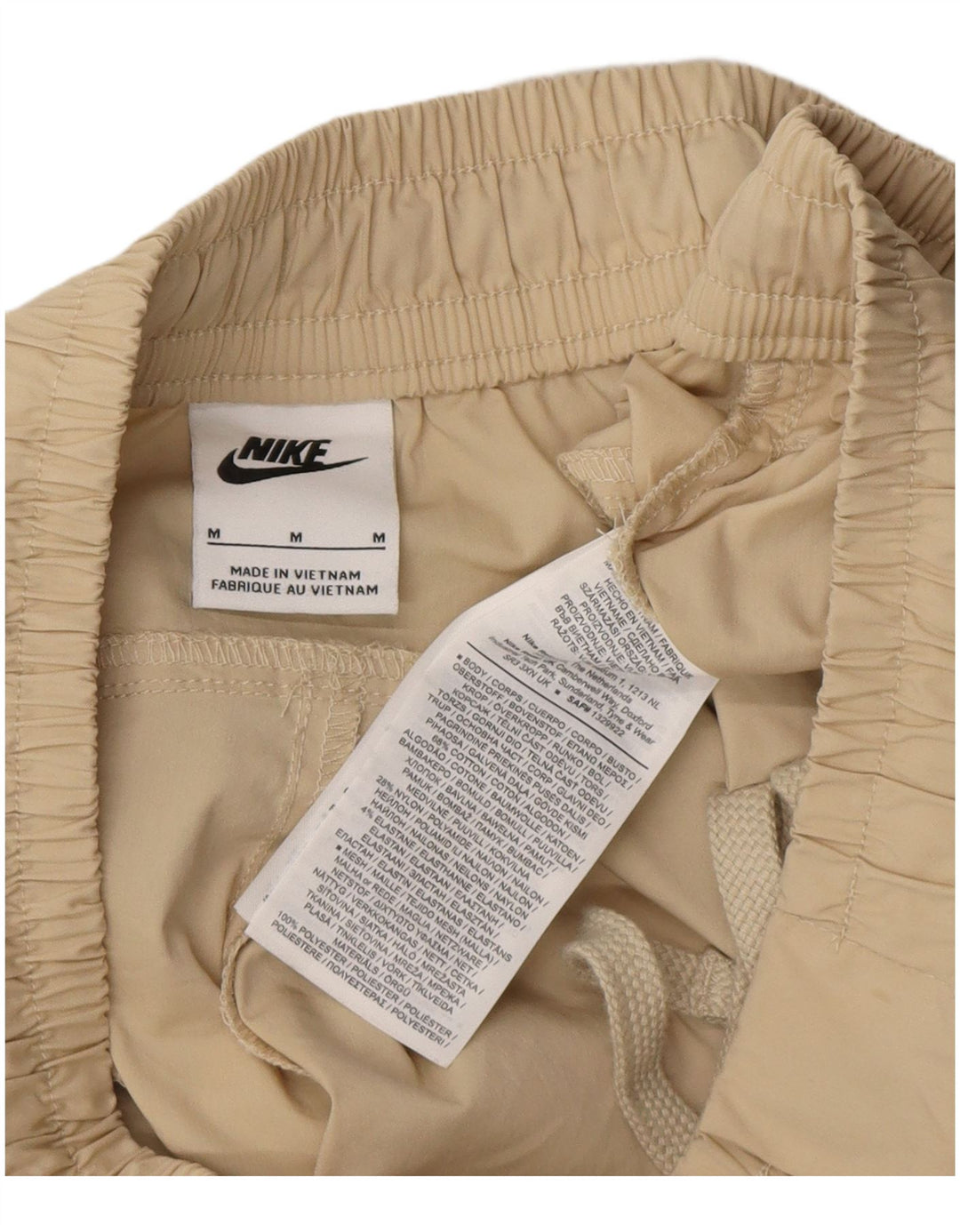 Nike Herre Cargo Shorts Medium W34 Beige Bomuld