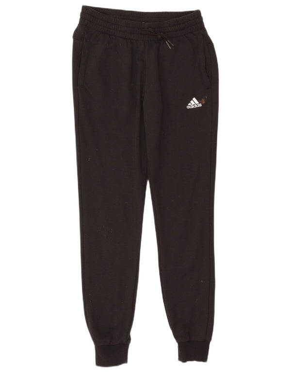 Adidas Grafisk træningsdragt bukser til kvinder Joggers UK 4/6 XS sort bomuld