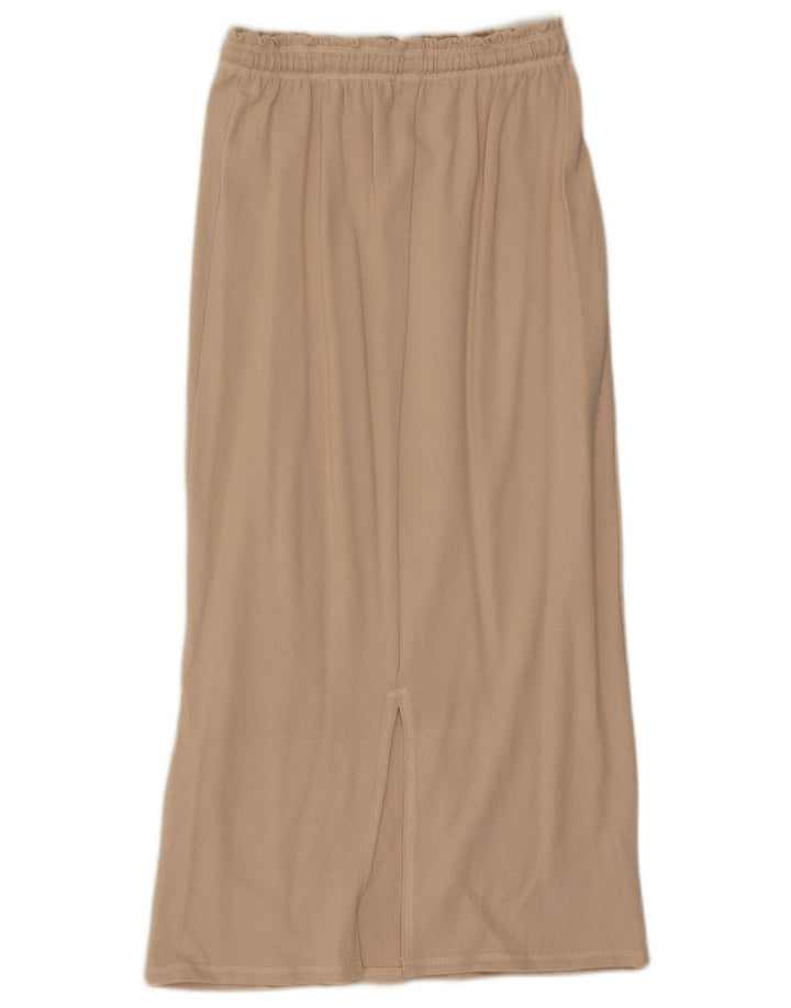 Zara Midi-nederdel til kvinder, lille W26 beige bomuld