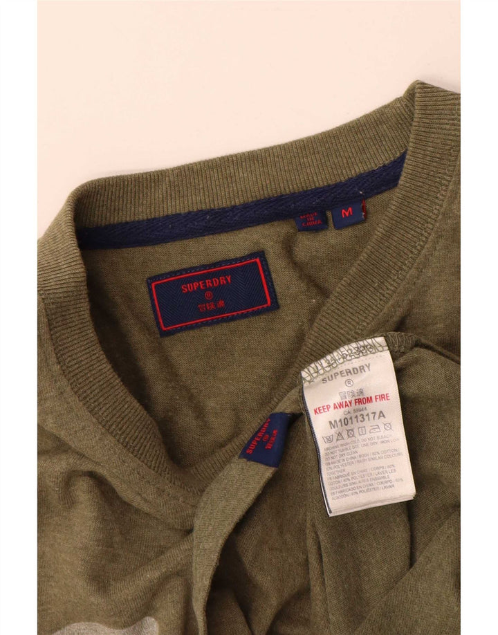 Superdry Grafisk T-shirt til mænd, medium Khaki Bomuld