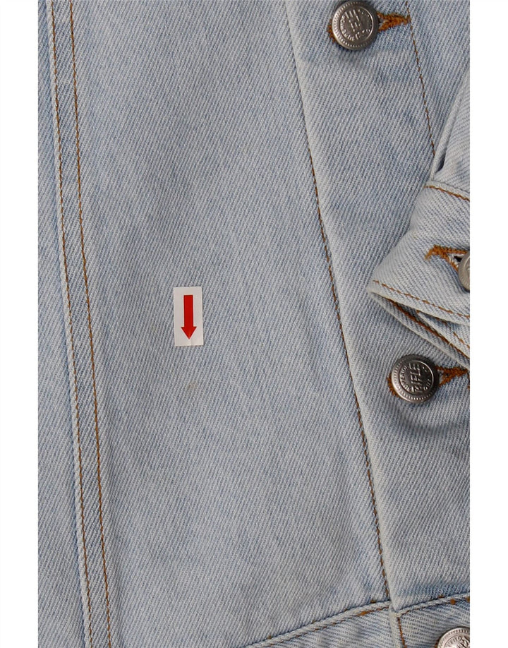 RIFLE Mens Denim Jacket UK 40 Large Blue Cotton