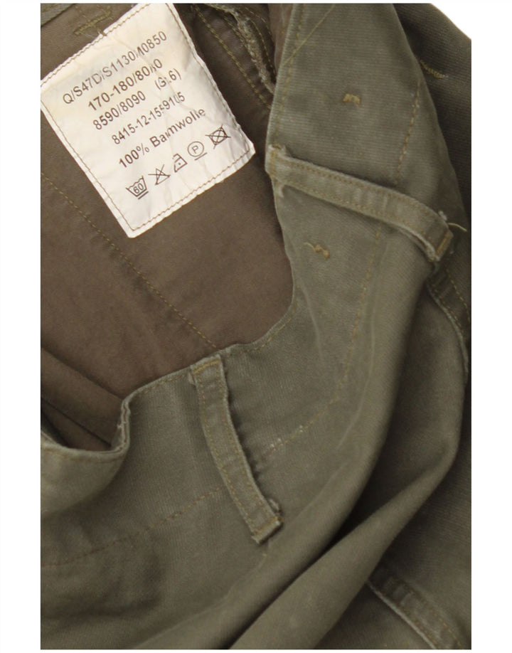 VINTAGE Straight Cargo bukser til mænd W30 L28 Khaki Bomuld